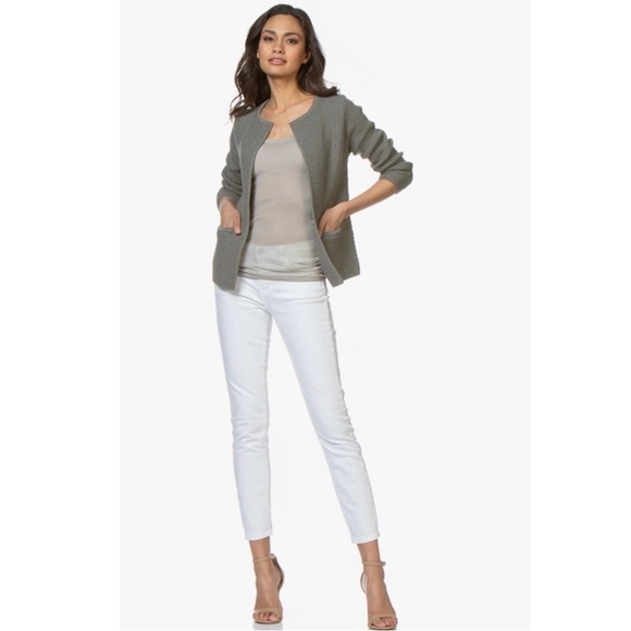 NEW CURRENT/ELLIOTT WHITE CROPPED SKINNY JEANS - Picture 7 of 7